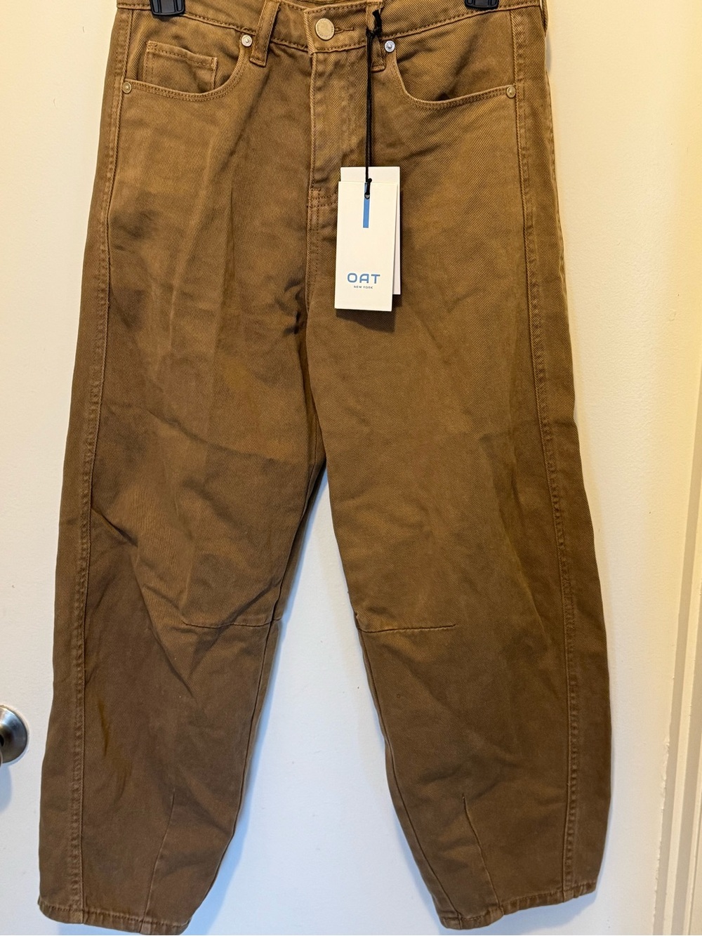 Oat New York women’s Tan-Brown Straight Chinos